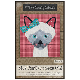 Blue Point Siamese Cat Precut Fused Appliqué Pack