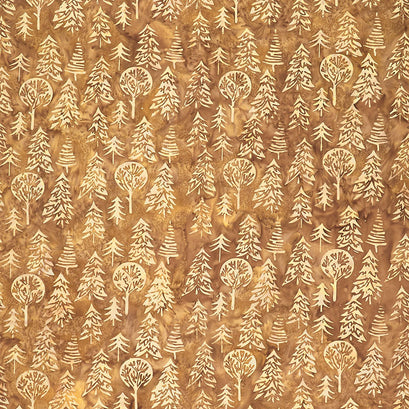 Blue Ridge Mountain Batiks - Trees Lizard Yardage