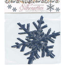 Blue Snowflake Silhouettes Primary Image