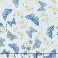 Blue Symphony - Butterfly Blue Metallic Yardage