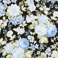 Blue Symphony - Garden Black Metallic Yardage