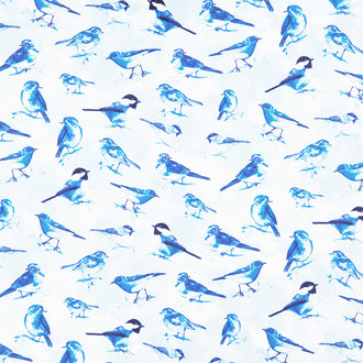 Bluebird - Blue Birds Sky Yardage