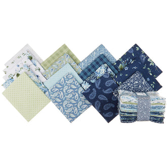 Bohemian Blue Fat Quarter Crystals
