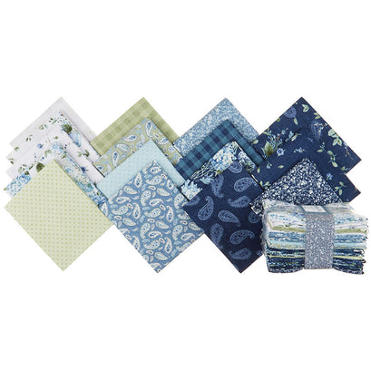 Bohemian Blue Fat Quarter Crystals
