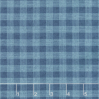 Bohemian Blue - Plaid Blue Yardage