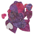 Bohemian Chic Fuchsia Hearts Fusible Appliqué Shapes Alternative View #1