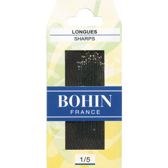 Bohin Sharps Needles - Assorted Sizes 1/5