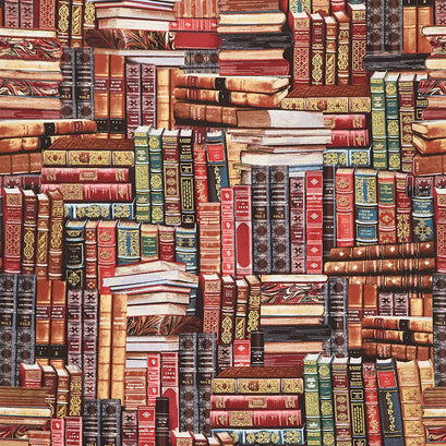 Books & Games - Library Books Metallic Yardage