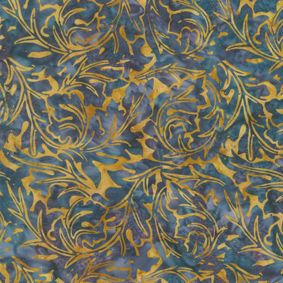 Bordeaux Estate Batiks - Acanthus Mixed Berry Yardage