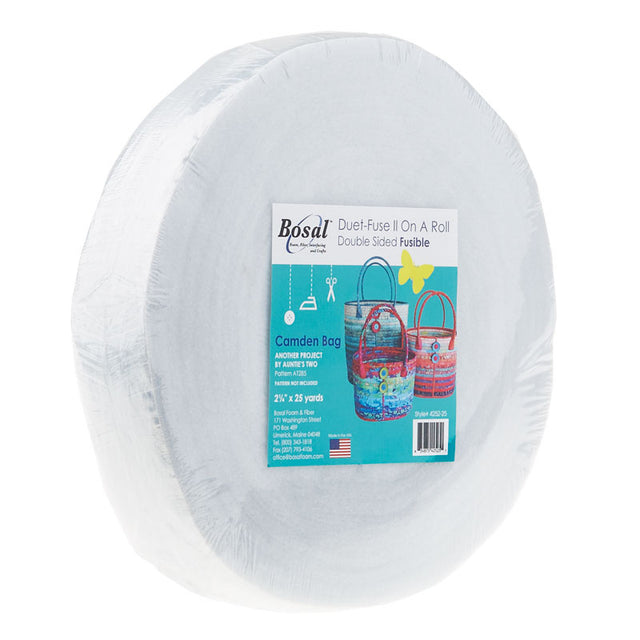 Bosal Duet-Fuse II On a Roll Double Sided Fusible Batting - Camden Bag