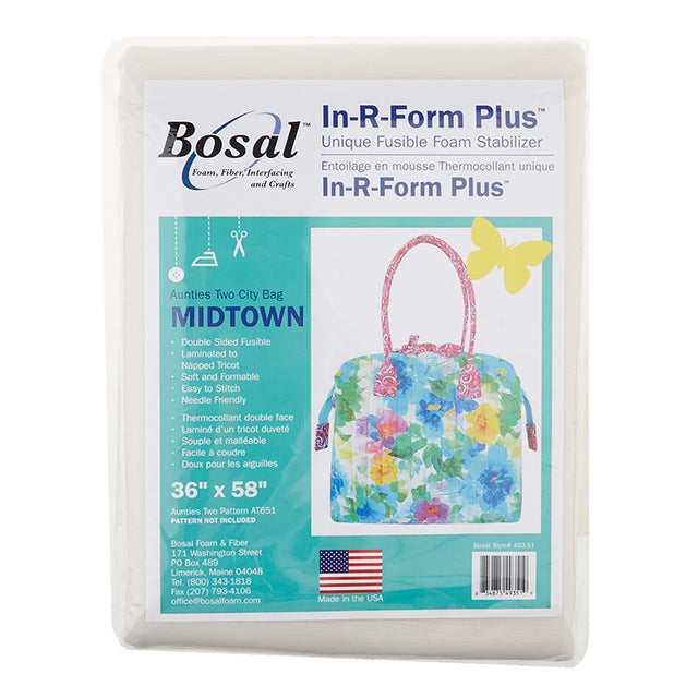 Bosal In-R-Form Plus Double Sided Fusible Foam Stabilizer City Bag Midtown- 36" x 58" Primary Image