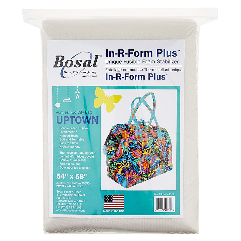 Bosal In-R-Form Plus Unique Fusible Foam Stabilizer-Uptown Bag 54x58