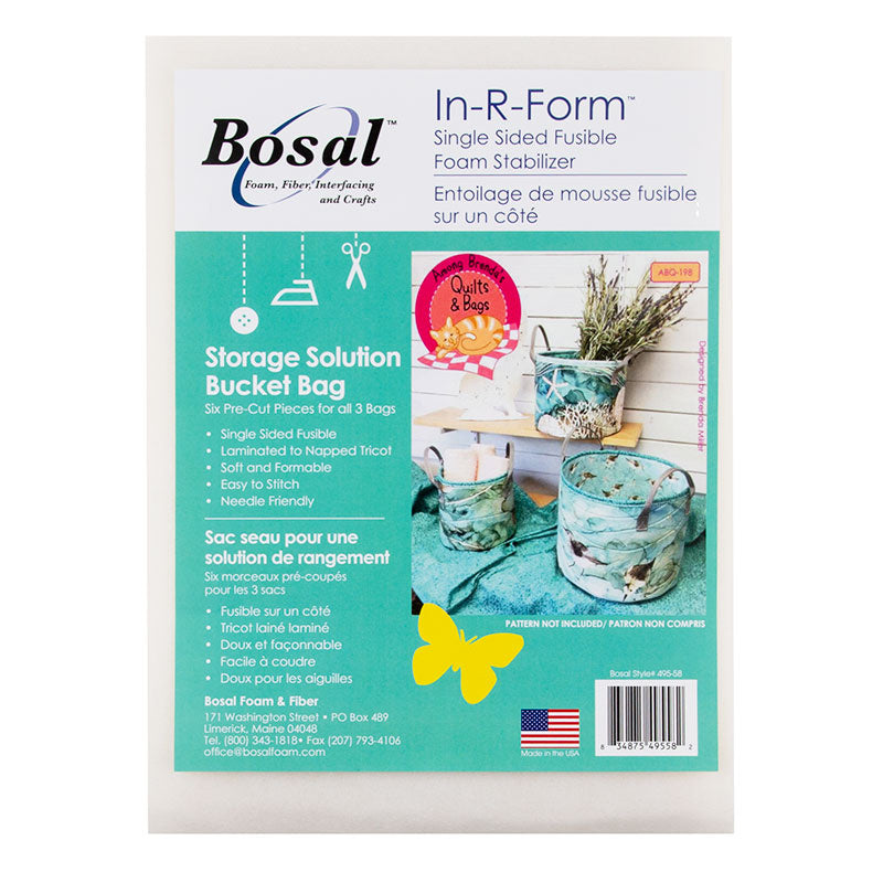 Bosal In-R-Form Single Sided Fusible Roundabout Bag – Green's Sewing and  Vacuum