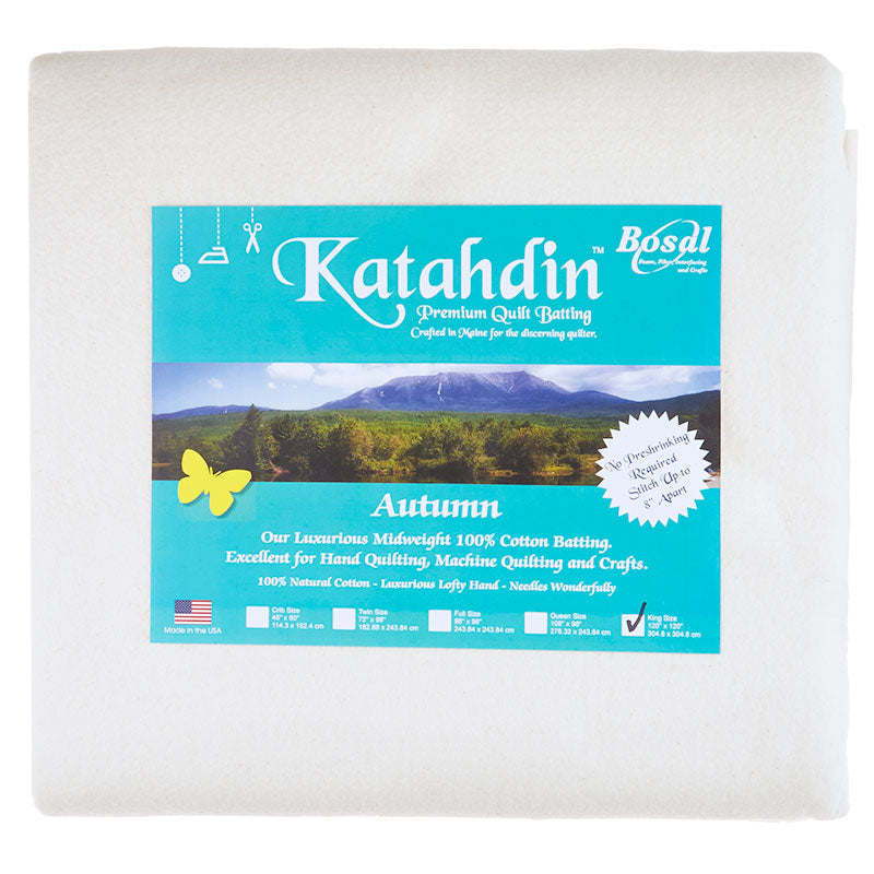 Bosal Katahdin Premium Autumn 100% Cotton Batting King Primary Image