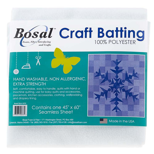 Bosal Polyester Craft Batting - 45" x 60"