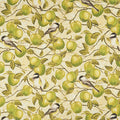Bounty of the Season - Apples Green Metallic Yardage