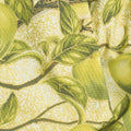 Bounty of the Season - Apples Green Metallic Yardage