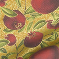Bounty of the Season - Pomegranates Gold Metallic Yardage