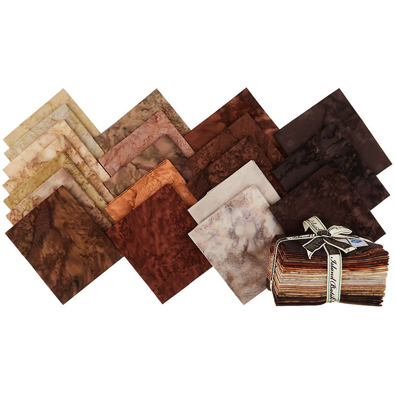 Breathtaking Brown Batik Solids Fat Quarter Bundle Primary Image