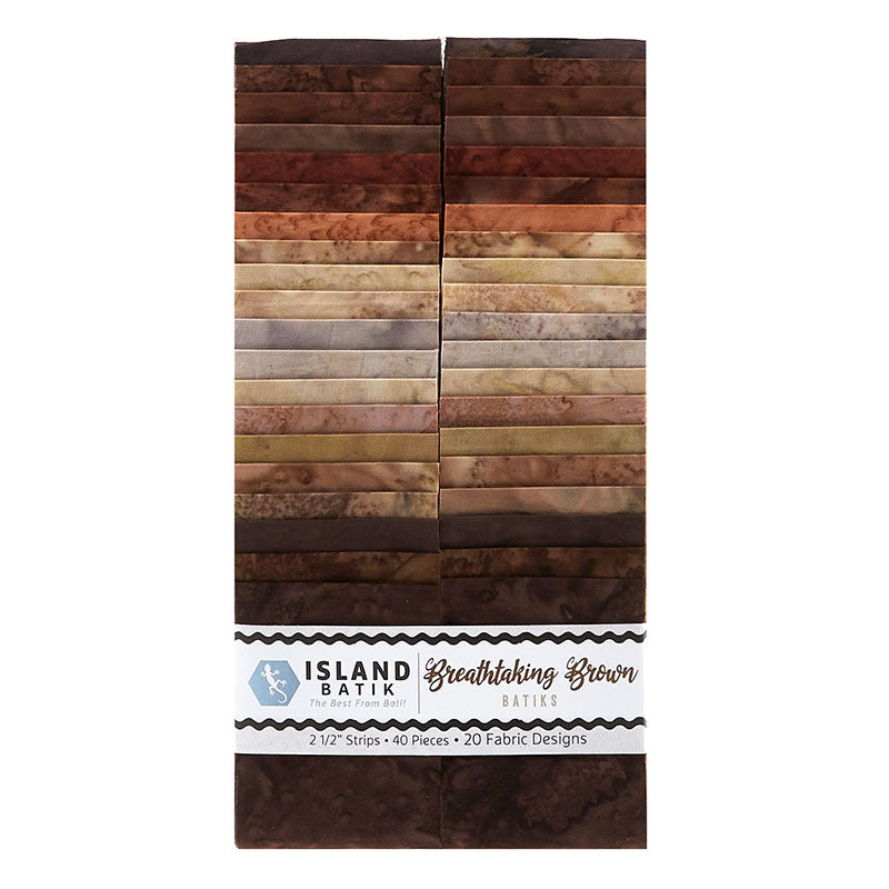 Breathtaking Brown Batik Solids Strips Alternative View #1