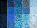 Brilliant Blue Batik Solids Fat Quarter Bundle