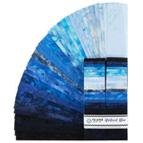 Brilliant Blue Batik Solids Strips