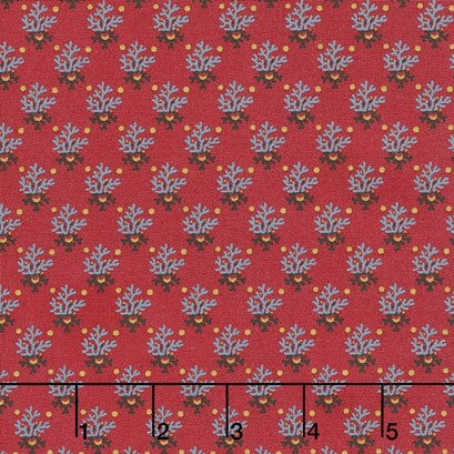 Bristle Creek Farmhouse - Fern Red Yardage