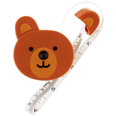Brown Bear Retractable Measuring Tape