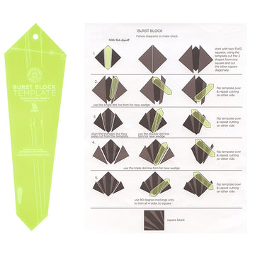 Burst Block Template for 10" Squares Primary Image