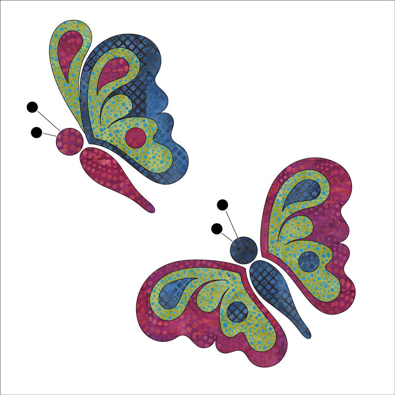 Quilting Creations Laser Cut Fusible Butterfly Set Applique