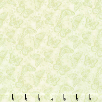 Butterfly Garden - Butterfly Tonal Lime Yardage