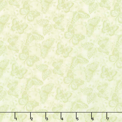 Butterfly Garden - Butterfly Tonal Lime Yardage