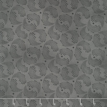 Grandpa's Journal - Swirls Charcoal Yardage
