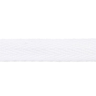 1/2" Cotton Twill Tape - White