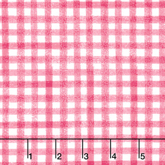 Flora No. 6 - Gingham Raspberry Yardage