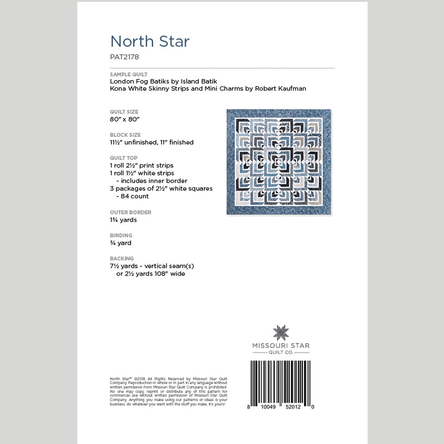 Digital Download - North Star Quilt Pattern by Missouri Star Alternative View #1
