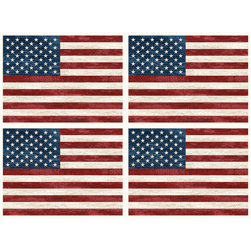 Stars and Stripes - Large Flags Cream Multi Panel Primary Image