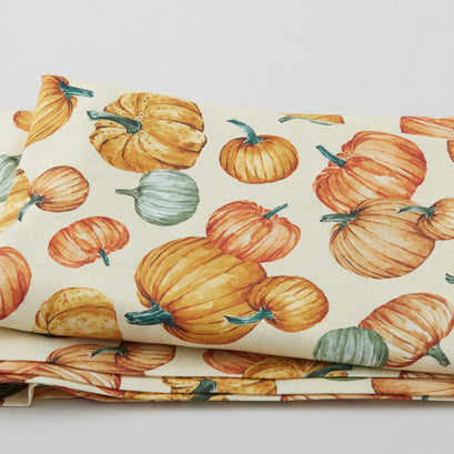 Grateful - Plentiful Pumpkins Cream 2 Yard Cut