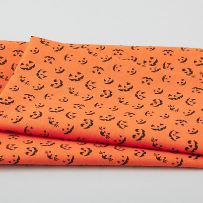 Storybook Halloween - Jack-o-Lantern Orange One Yard Cut