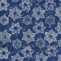 Artisan Batiks - Winter Wonderland - Snowflakes Blueberry Yardage Primary Image