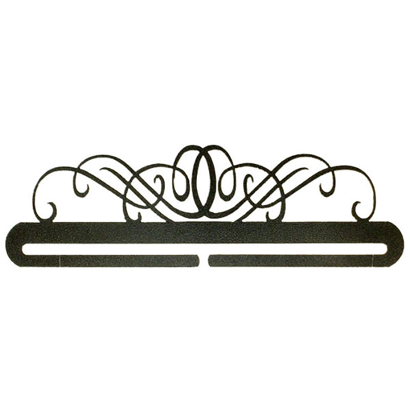 Windy Scroll Split Bottom Quilt Hanger 22" Charcoal