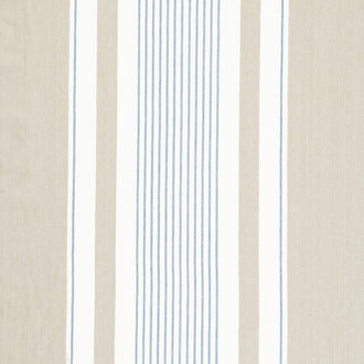 Easy Living Toweling - Multi Stripe Flax Sky 18" Wide Toweling Yardage
