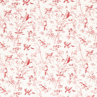 Antoinette - Aviary De Trianon Pearl Faded Red Yardage