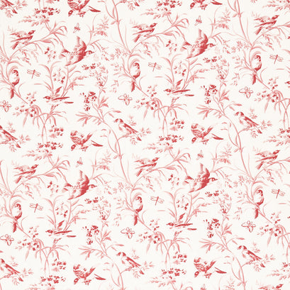 Antoinette - Aviary De Trianon Pearl Faded Red Yardage