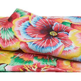 Treasure Island - Hibiscus Multi 2 Yard Cut