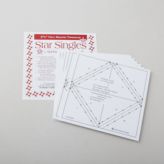 Star Singles 2.5" Half Square Triangle Paper