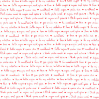 Sugar and Spice - Endearments White Yardage
