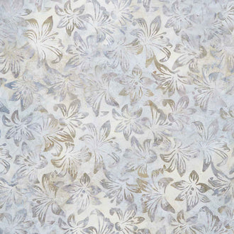Artisan Batiks - Morning Mist Lilies Vintage Yardage