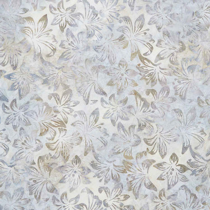 Artisan Batiks - Morning Mist Lilies Vintage Yardage