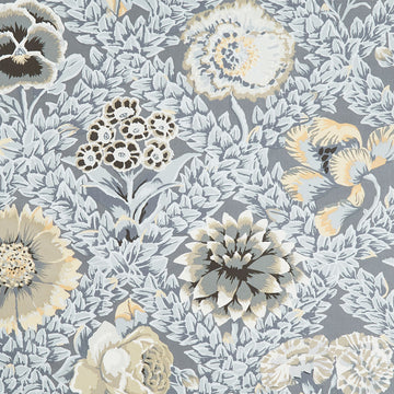 Kaffe Fassett Collective - Vintage - Flower Lattice Grey Yardage Primary Image